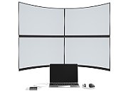 USB-C TO 4 PORT HDMI MULTI/MONITOR ADAPTER