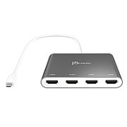 USB-C TO 4 PORT HDMI MULTI/MONITOR ADAPTER
