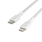 BELKIN USB-C/LIGHTNING CABLE/2M BRAIDED WHITE