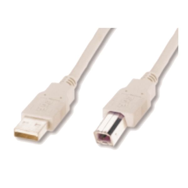 5M USB 2.0 CABLE A-B / M-M/GREY CLASSIC