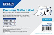 Premium Matte Label - Die-cut Roll: 76mm x 127mm, 960 labels
