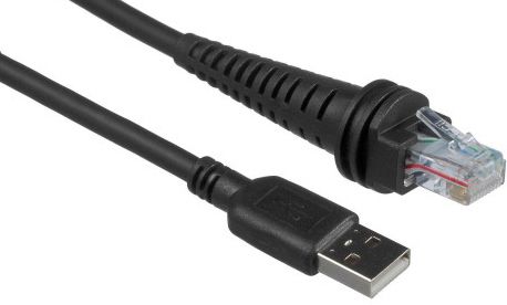 Cable: USB, black, Type A, 3m (9.8â€™), straight, 5v host power, industrial grade