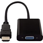HDMI TO VGA ADAPTER BLACK/HDMI1.4 TO VGA VIDADPTR 1080PFHD