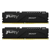 Memorie Kingston FURY Beast 16 GB DDR5 6000 MHz CL30, kit 2 x 8 GB, XMP 3.0, EXPO, Negru