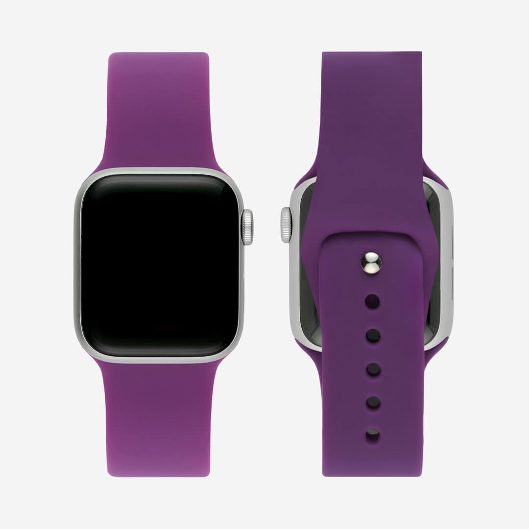 OB SYMMETRY APPLE WATCH BAND/CACTUS LEATHER PLUM LUXE PURPLE