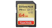 EXTREME PLUS 64GB SDXC MEMORY/CARD 170MB/S 80MB/S UHS-I CL. 10