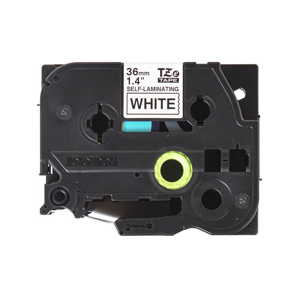 TZE-SL261 SELF LAMINATING TAPE/36MM 8M WHITE/BLACK