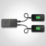 POWER BANK 10K MAH USB A AND C/18W USB-PD - BLACK