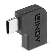 Adaptor Lindy USB-C 3.2 la USB C 90°, material PVC, temperaturi de operare -10°C - 80°C (14°F - 176°F), negru