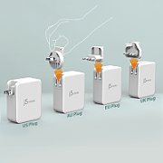 130W GAN USB-C 4-PORT CHARGER -/UK WHITE GREY