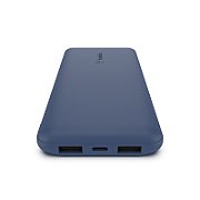 POWERBANK 10.000 MAH 12W INKL./USB-A/USB-C KABEL 15CM BLAU