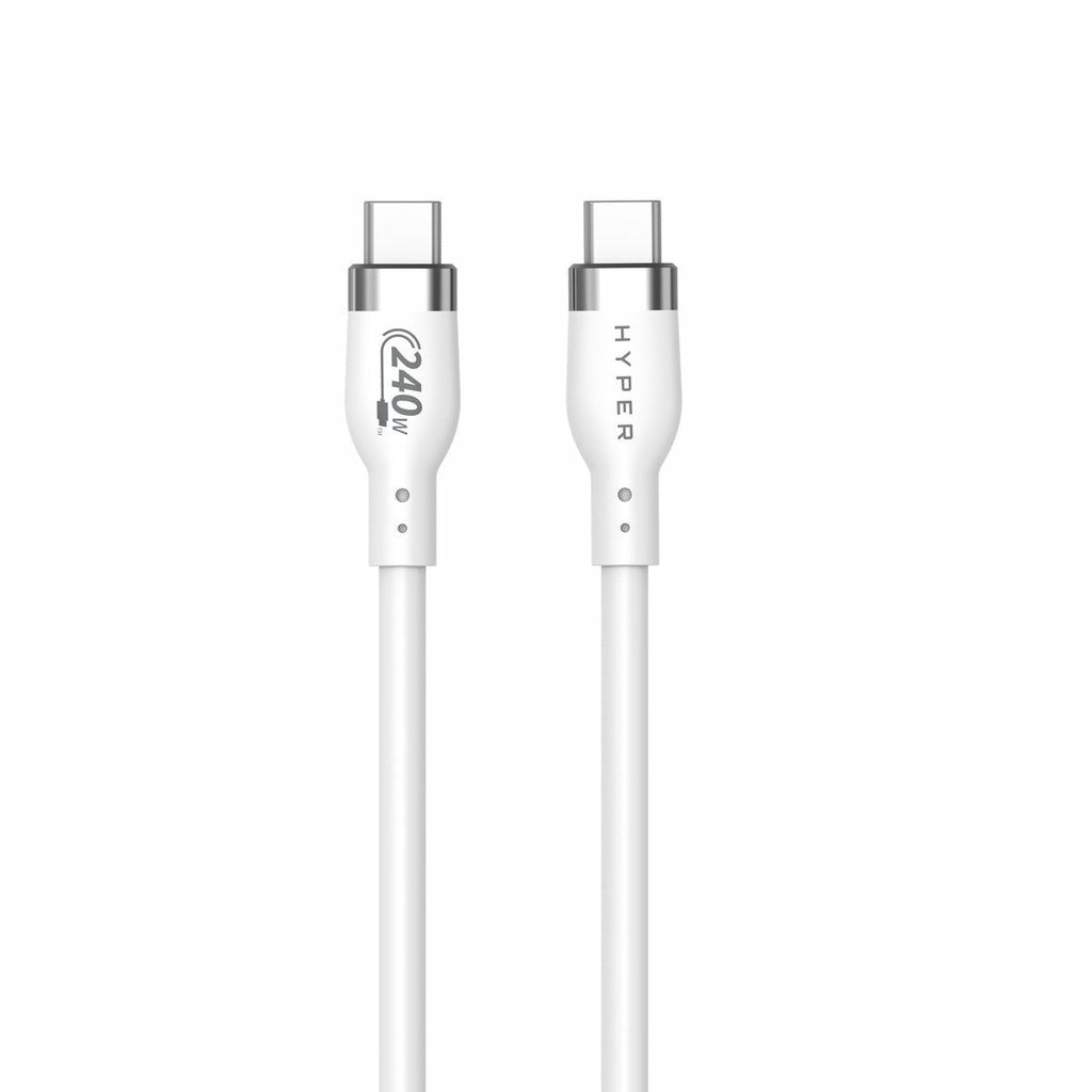2M USB-C CHARGING CABLE WHIT/E SILICONE 240W