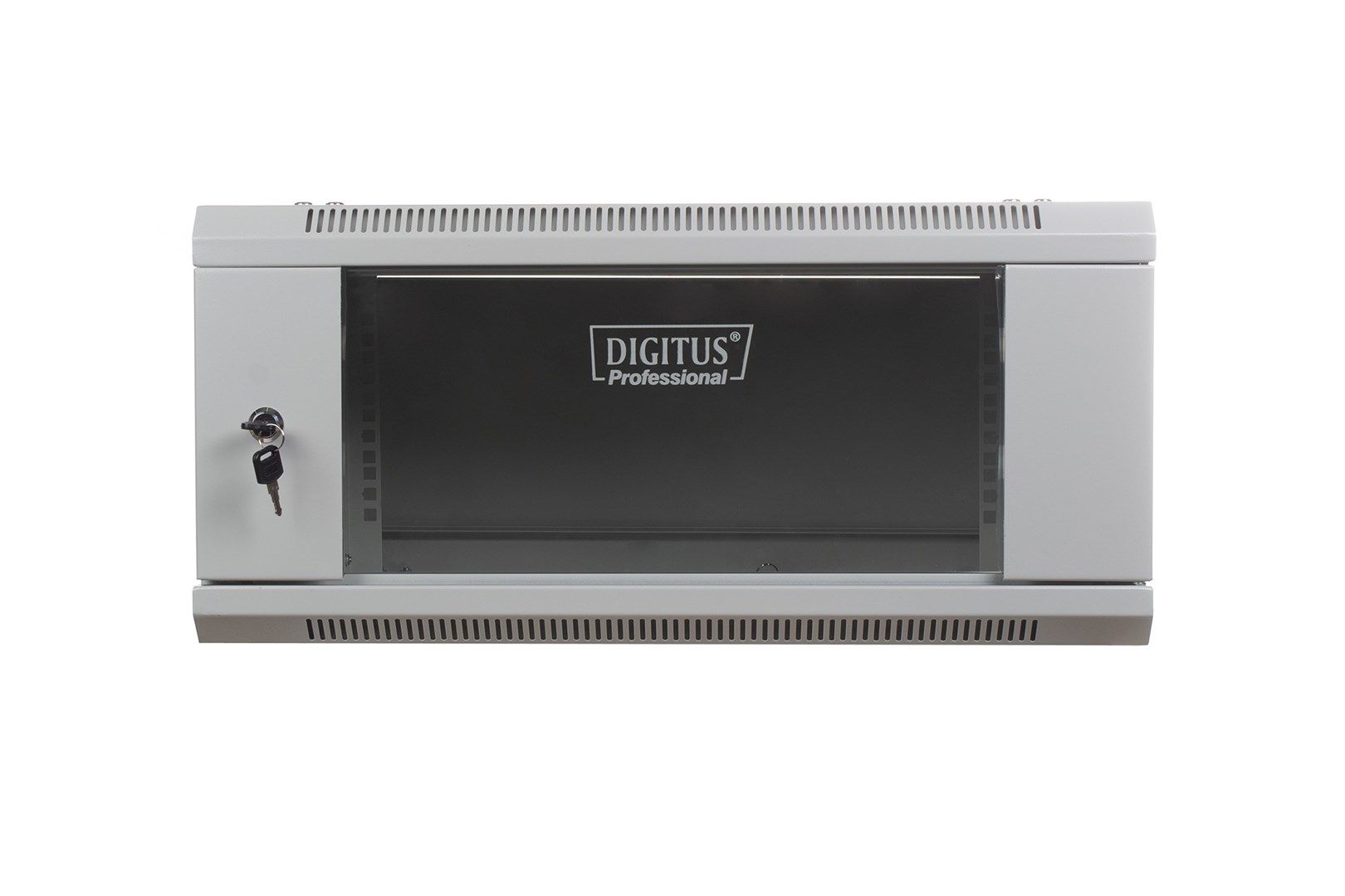 DIGITUS DN-WU19 04U/450 DIGITUS Wall Mount Cabinet 19 4U 279/600/450mm, glass door, grey, unmounted