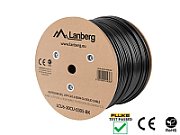 LANBERG LCU6-30CU-0305-BK Lanberg UTP solid gel. cable, CU, cat. 6, 305m, Black