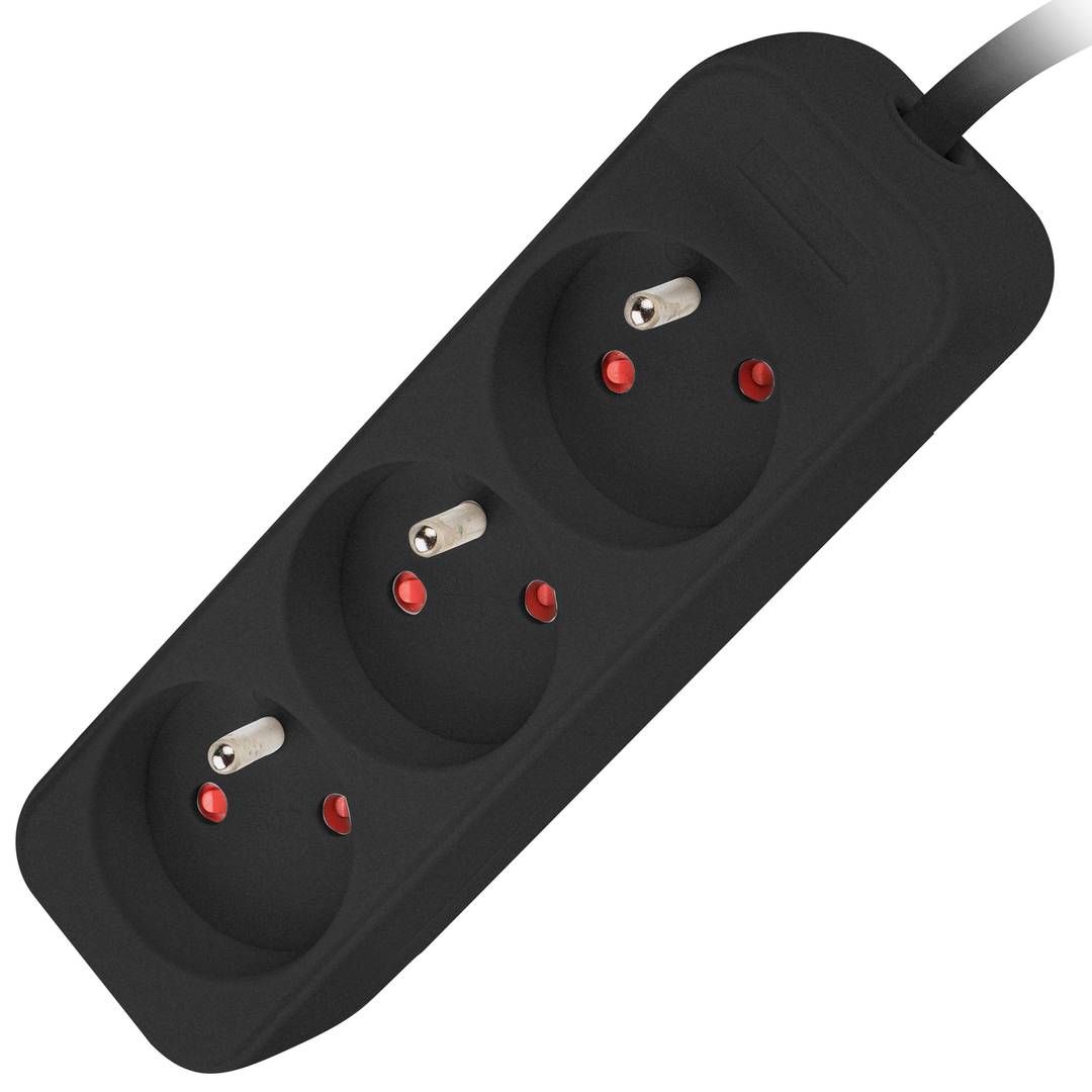 LANBERG PS0-03E-0150-BK Lanberg 1.5M Black 3X 230V Lanter EXTENSION PL. CABLE FROM FULL COPPER