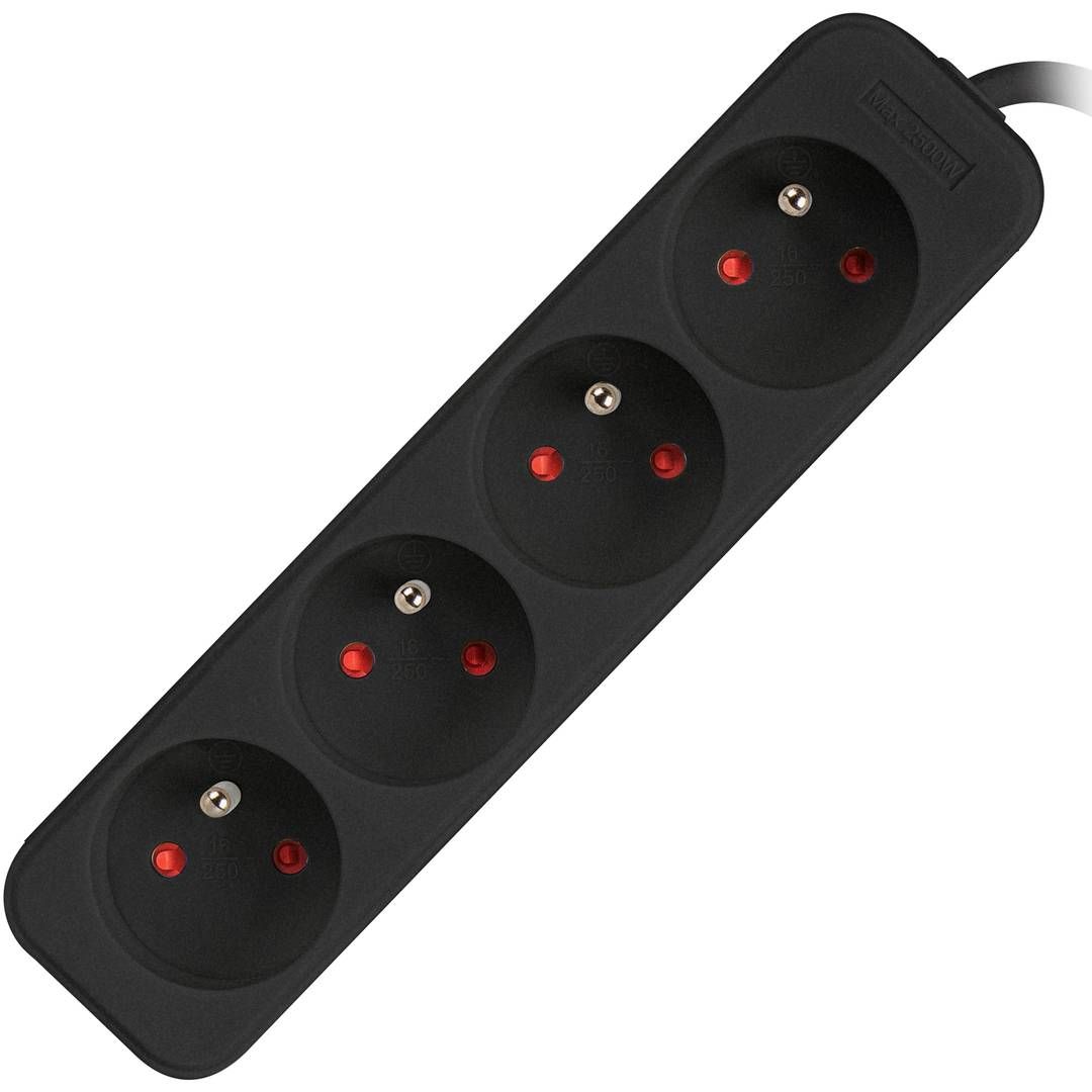 LANBERG PS0-04E-0150-BK Lanberg 1.5M Black 4X 230V Lanter EXTENSION PL. CABLE FROM FULL COPPER