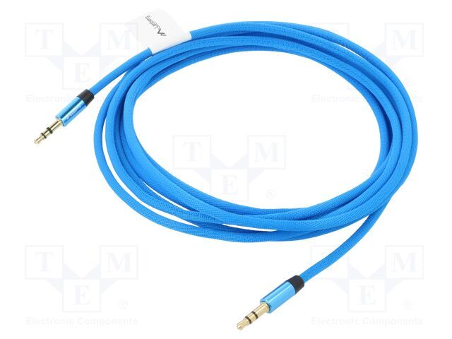 LANBERG CA-MJMJ-10CU-0030-BL Lanberg Premium Cable Audio Mini jack 3,5mm 3pin, 3m Blue