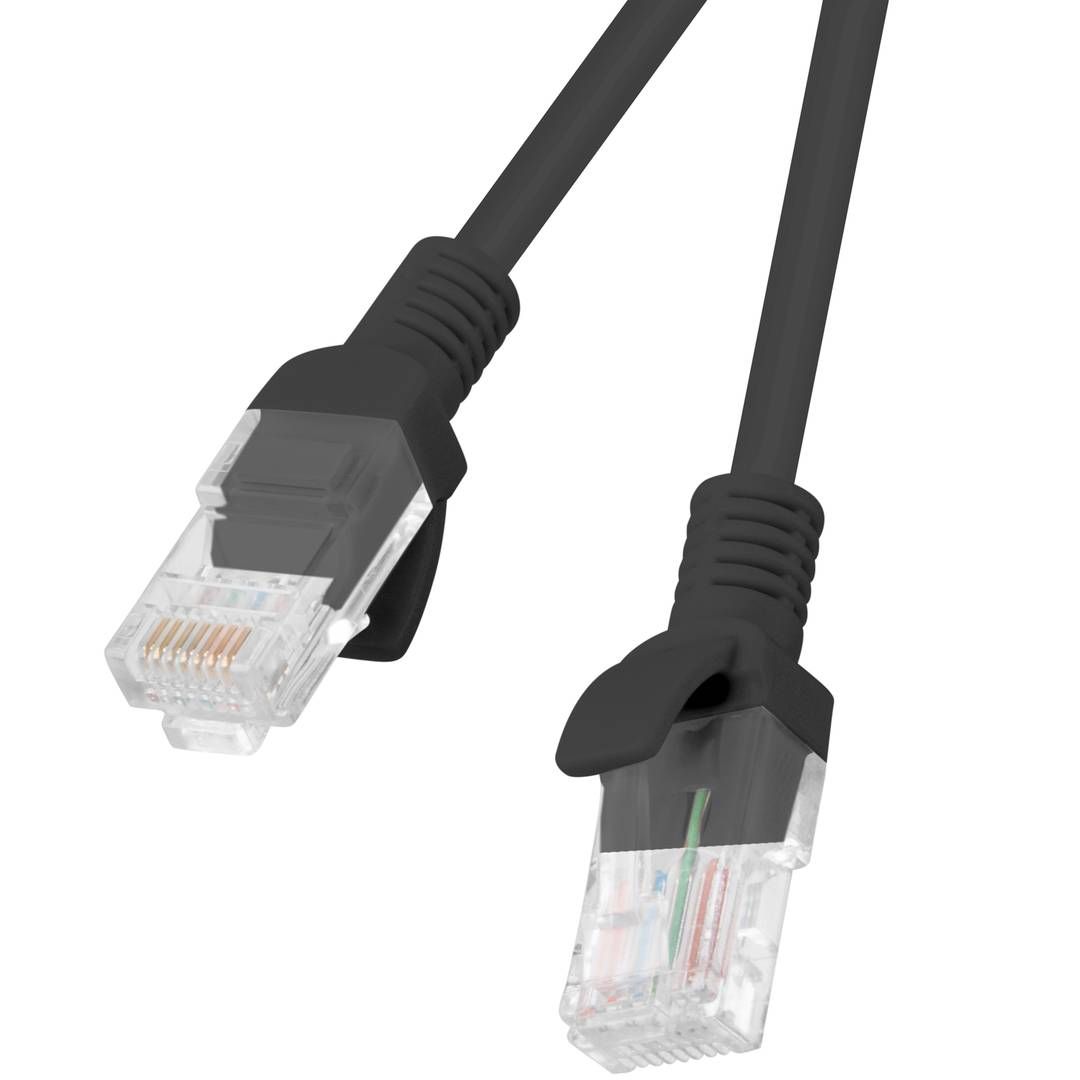 LANBERG PCU5-20CC-0300-BK Lanberg Patchcord RJ45 cat. 5e UTP 3m black, 10-Pack