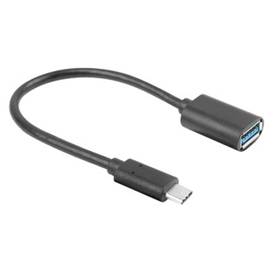 LANBERG AD-UC-UA-04 Lanberg Adapter USB TYPE-C(M)- USB Type-A (F) 15cm Black