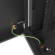 LANBERG Wall mount cabinet 19inch 6U 600x450 steel doors black flat pack