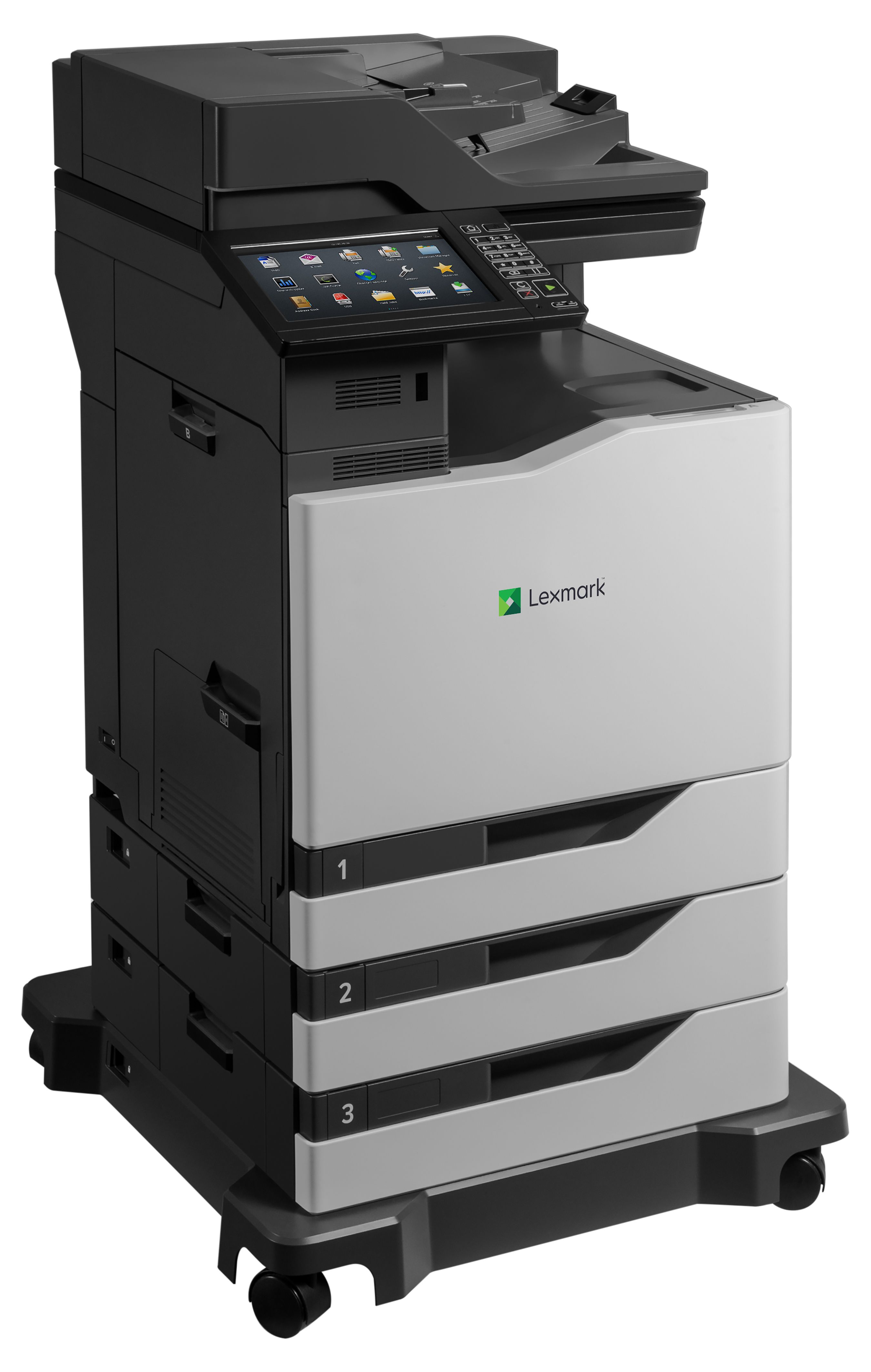 Imprimanta multifunctionala laser color Lexmark CX825dte, A4, duplex, ADF, USB 2.0, Wi-Fi, NFC, 52 ppm negru, 52 ppm color