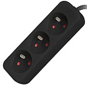 LANBERG PS0-03E-0300-BK Lanberg 3M Black 3X 230V Lanter EXTENSION PL. CABLE FROM FULL COPPER