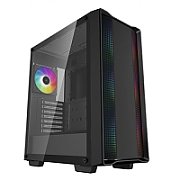 CARCASA DeepCool  CC560 ARGB V2 , Middle Tower, ATX, fara sursa, 4xfan, USB 3.2 gen 1 x 1, USB 2.0 x 2, audio, PSU shroud, 7 sloturi expansiune, iluminare ARGB, negru,  R-CC560-BKTAA4-G-2  (timbru verde 0.32lei)