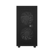 CARCASA DeepCool  CH360 DIGITAL , Mini Tower, ATX, fara sursa, 3xfan, USB 3.2 gen 1 x 1, USB 2.0 x 2, audio, PSU shroud, 4 sloturi expansiune, iluminare ARGB, negru,  R-CH360-BKAPE3D-G-1  (timbru verde 0.24lei)