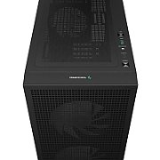CARCASA DeepCool  CH360 DIGITAL , Mini Tower, ATX, fara sursa, 3xfan, USB 3.2 gen 1 x 1, USB 2.0 x 2, audio, PSU shroud, 4 sloturi expansiune, iluminare ARGB, negru,  R-CH360-BKAPE3D-G-1  (timbru verde 0.24lei)