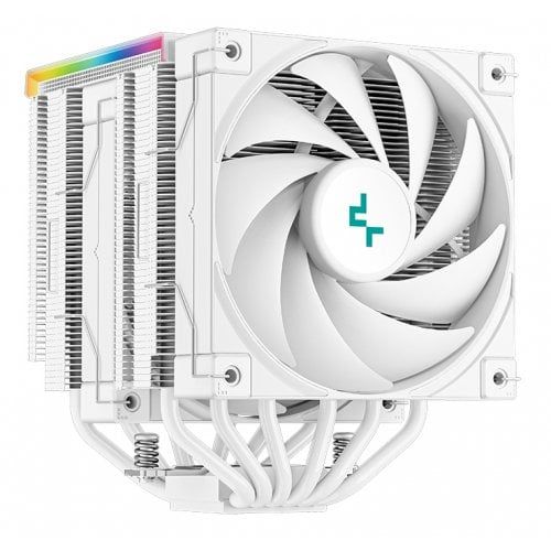 COOLER DeepCool  AK620 Digital WH ,racire aer, 6 mm5 pcs heatpipe, skt. Intel LGA 1700/1200/115x/2066/2011-v3/2011 AMD AM5/AM4, fan 120mm, 500-1850 rpm, conectare 4-pin PWM, LED RGB adresabil,  R-AK620-WHADMN-G  (timbru verde 2 lei)