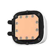 COOLER DeepCool  LE520 WH , racire lichid, skt. Intel LGA 1700/1200/115x, AMD AM5/AM4, radiator aluminiu, pompa 2400 RPM, fan 2x120mm, 500 - 2500 rpm, conector 3-pin, RGB adresabil, alb,  R-LE520-WHAMMN-G-1  (timbru verde 2 lei)