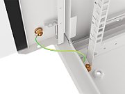 LANBERG WF01-6422-10S Lanberg wall-mounted rack 19 demounted flat pack 22U/600x450mm gray