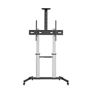 Stand TV mobil Serioux  44-610TW, dimensiuni 1292x717x2327mm, compatibiliate dimensiune ecran 60 -100 , VESA: 200x200, 400x200, 300x300, 400x400, 600x400, 800x400, 800x600, 1000x600, greutate maximă suportata: 100 kg, interval de înclinare: +5°~-10°, greutate maximă suportata raft: 5 kg, management