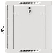 LANBERG Wall mount cabinet 19inch 9U 600x450 steel doors grey flat pack
