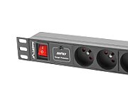 LANBERG PDU-04E04I-0200-BK Lanberg PDU 1U 16A, 8 sockets ( 4xE-4xIEC ), 2m, Black