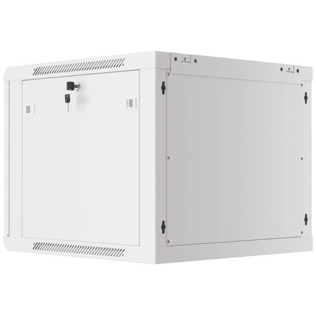 LANBERG Wall mount cabinet 19inch 9U 600x600 steel doors grey flat pack