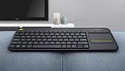 WIRELESS TOUCH KEYBOARD K400+/DARK - NLB - 2.4GHZ CENTRAL
