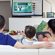 WIRELESS TOUCH KEYBOARD K400+/DARK - NLB - 2.4GHZ CENTRAL