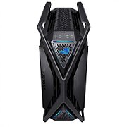 Carcasa ASUS ROG HYPERION GR701 BTF EDITION Full Tower NEGRU, Tempered Glass, Sloturi Expansiune 9+3 verticale, Drive Bays: 2x3.5/2.5  5x2.5 , Ventilatoare Suportate: 7 (spate: 1x120mm sau 1x140mm, fata: 3x120mm sau 3x140mm, sus: 3x120mm sau 3x140mm), Ventilatoare Incluse: 4 (spate: 1x140mm, fata