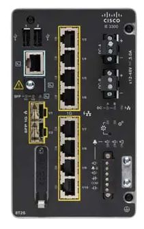 CAT IE3300 WITH 8 GE COPPER/AND 2 GE SFP MODULAR NA