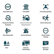 TP-LINK VIGI 4MP Outdoor ColorPro Night Vision Bullet Network Camera VIGI C340S(4MM), sENZOR: 1/1.8  Progressive Scan CMOS, F1.0, Distanta focala: 4 mm, 4 x LED, IP67, Distanta iluminare: 30m, Unghi vizualizare: 95.2°, Vertical FOV: 50.6°, Diagonal FOV: 114.7°, Detectar: 70 m, Observare:29 m