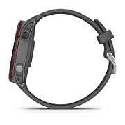Ceas Garmin Forerunner 255, display 33mm, rezolutie displat 260x260 conectivitate Bluetooth™, ANT+, NFC, USB, functii accelerometru, giroscop, barometru, busola, termometru pentru temperatura exterioară, durata de viata baterie mod ceas inteligent: până la 14 zile, modul GNSS numai cu GPS: până la