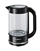 Bosch TWK70B03 electric kettle 1.7 L 2400 W Black  Transparent