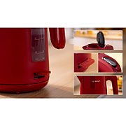 Bosch TWK2M164 electric kettle 1.7 L 2400 W Black  Grey  Red