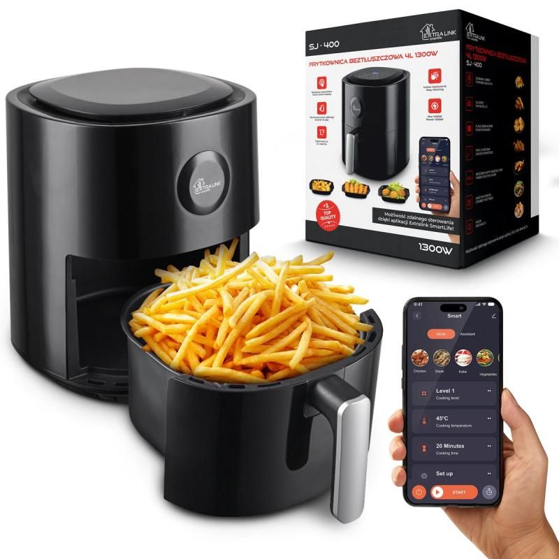 Extralink Smart Life Air Fryer SJ-400 4L EU | Air Fryer | 1300W