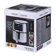 ProfiCook PC-FR 1239 H Single 5.5 L Stand-alone Hot air fryer Black  Stainless steel