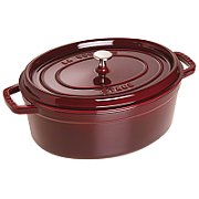 Staub oval cast iron pot - Grenadine  5.5 ltr