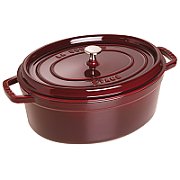 Staub oval cast iron pot - Grenadine  5.5 ltr