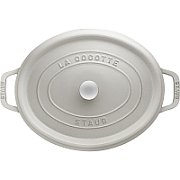 Staub Oval Cast Iron Pot - 5.5 ltr  White Truffle