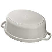 Staub Oval Cast Iron Pot - 5.5 ltr  White Truffle